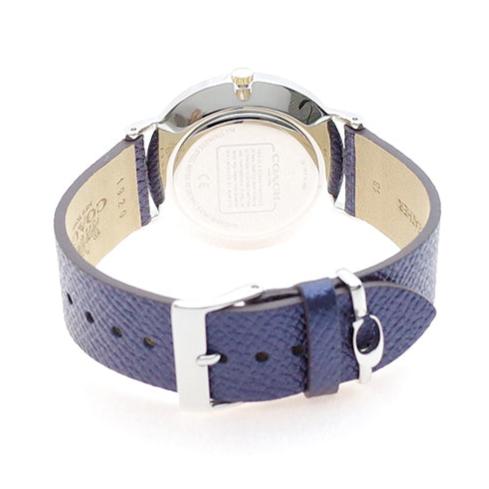 Coach Perry White Dial Blue Leather Strap Watch for Women - 14503156 Buy Now By Coach