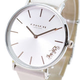 Coach Perry White Dial White Leather Strap Watch for Women - 14503117 Buy Now By Coach
