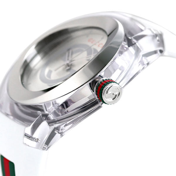 Gucci Sync XXL White Dial White Rubber Strap Watch For Men - YA137102 Buy Now By Gucci