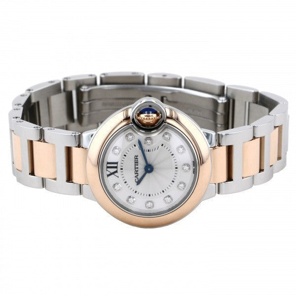 Cartier Ballon Bleu De Cartier Diamonds Silver Dial Two Tone Steel Strap Watch for Women - W3BB0026 Buy Now By Cartier