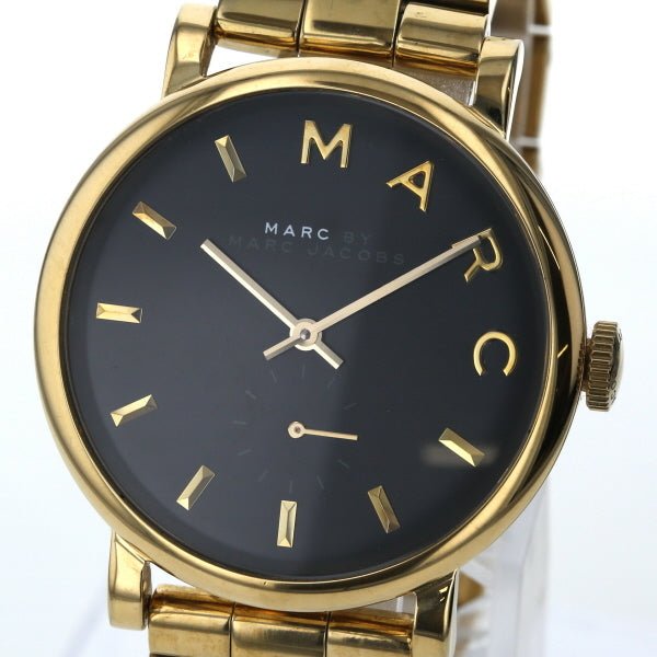 Marc Jacobs Baker Black Dial Gold Steel Strap Watch for Women - MBM3355 Buy Now By Marc Jacobs