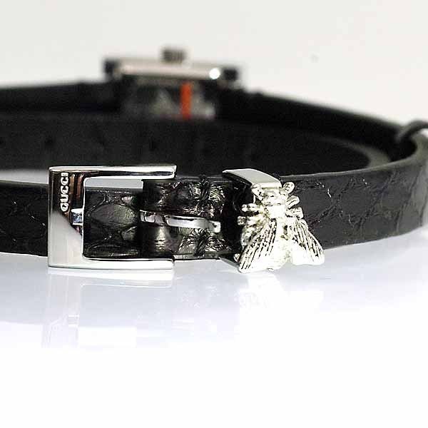 Gucci G-Frame Black Dial Black Leather Strap Watch For Women - YA128526 Buy Now By Gucci