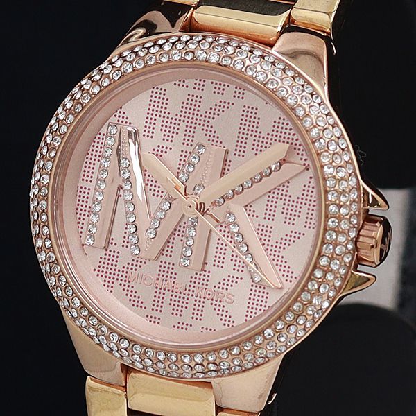 Michael Kors Camille Three Hand Rose Gold Dial Rose Gold Steel Strap Watch For Women - MK7197 Buy Now By Michael Kors