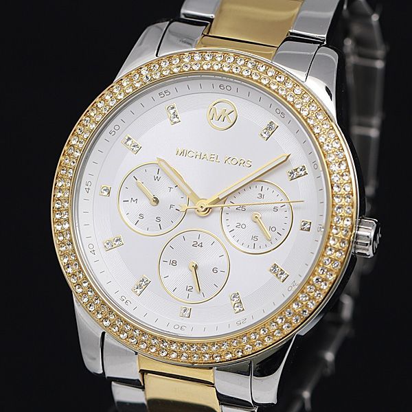 Michael Kors Tibby Multifunction White Dial Two Tone Steel Strap Watch For Women - MK6825 Buy Now By Michael Kors