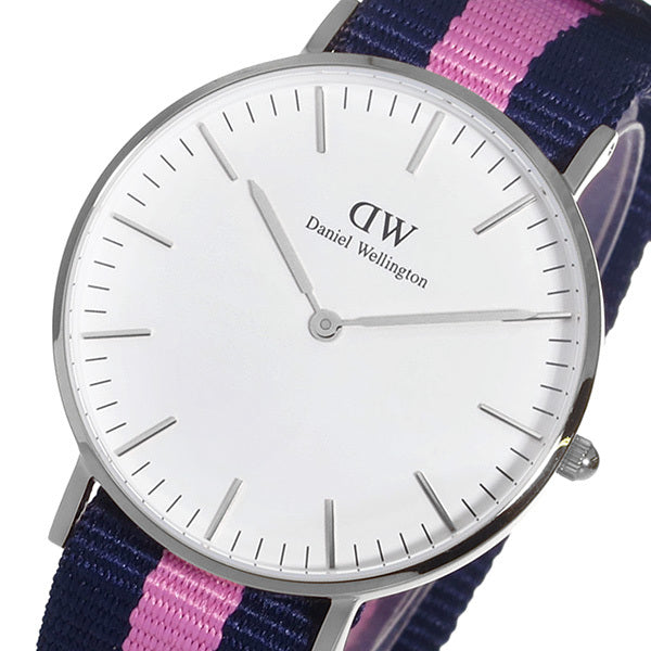 Daniel Wellington Classic Winchester White Dial Two Tone Nylon Strap Watch For Women - DW00100049 Buy Now By Daniel Wellington