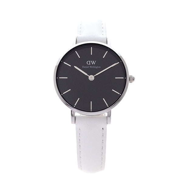 Daniel Wellington Classic Petite Bondi Black Dial White Leather Strap Watch for Women - DW00100286 Buy Now By Daniel Wellington