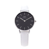 Daniel Wellington Classic Petite Bondi Black Dial White Leather Strap Watch for Women - DW00100286 Buy Now By Daniel Wellington