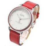Coach Delancey White Dial Red Leather Strap Watch for Women - 14502878 Buy Now By Coach
