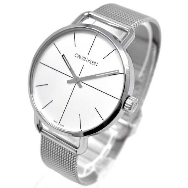 Calvin Klein Even Quartz White Dial Silver Steel Strap Watch for Women - K7B21126 Buy Now By Calvin Klein