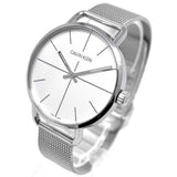 Calvin Klein Even Quartz White Dial Silver Steel Strap Watch for Women - K7B21126 Buy Now By Calvin Klein