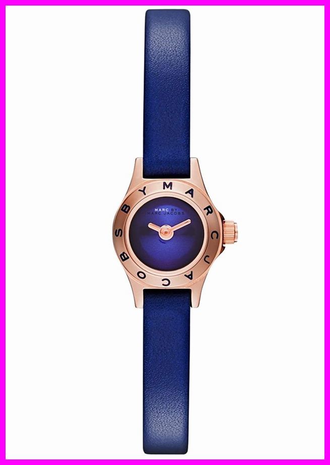 Marc Jacobs Blade Blue Dial Blue Leather Strap Watch for Women - MBM8641 Buy Now By Marc Jacobs