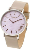 Coach Perry Mother of Pearl Dial Light Grey Leather Strap Watch for Women - 14503245 Buy Now By Coach