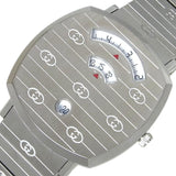 Gucci Grip Quartz Silver Dial Silver Steel Strap Watch For Women - YA157410 Buy Now By Gucci