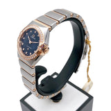 Omega Constellation Quartz Diamonds Blue Dial Two Tone Steel Strap Watch for Women - 131.25.25.60.53.002 Buy Now By Omega