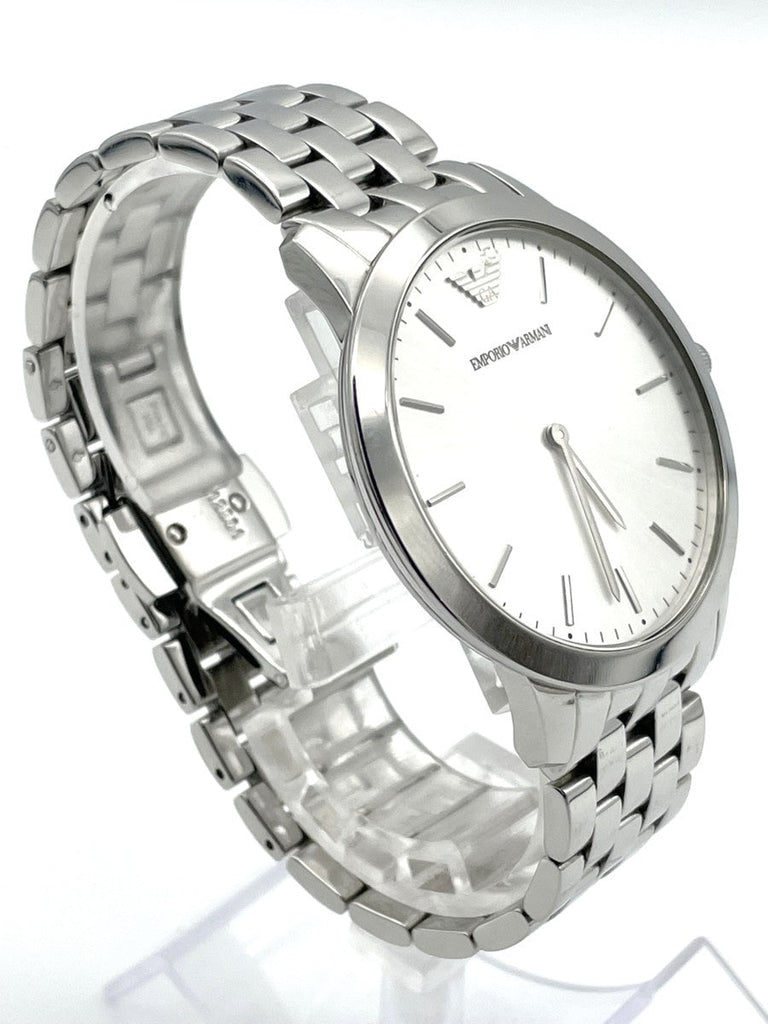 Emporio Armani Classic Quartz Silver Dial Silver Steel Strap Watch For Men - AR1745 Buy Now By Emporio Armani