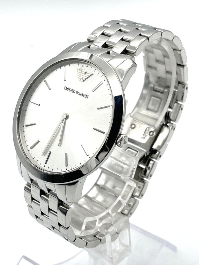 Emporio Armani Classic Quartz Silver Dial Silver Steel Strap Watch For Men - AR1745 Buy Now By Emporio Armani