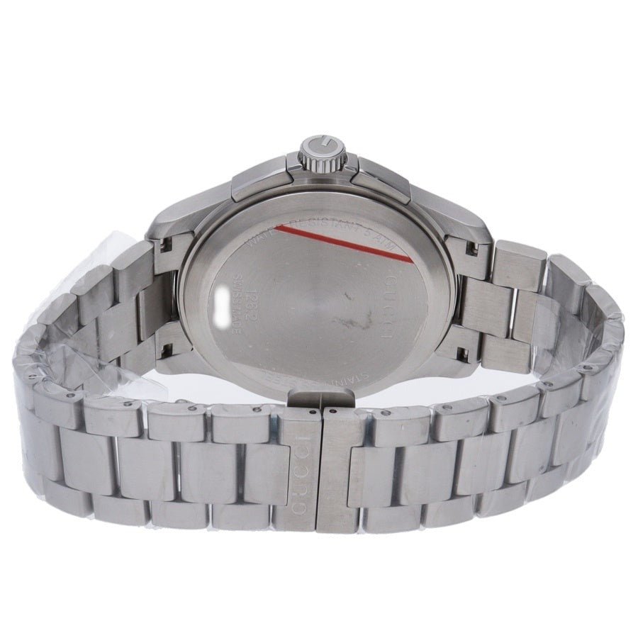 Gucci G-Timeless Chronograph Black Dial Silver Steel Strap Watch For Men - YA126267 Buy Now By Gucci