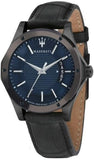 Maserati Circuito Blue Dial Black Leather Strap Watch For Men - R8851127002 Buy Now By Maserati