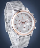 Maserati Epoca White Dial Chronograph Silver Mesh Bracelet Watch For Men - R8873618009 Buy Now By Maserati