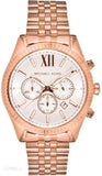 Michael Kors Lexington Chronograph White Dial Rose Gold Steel Strap Watch For Women - MK8313 Buy Now By Michael Kors