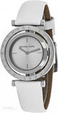 Michael Kors Averi Silver Dial White Leather Strap Watch for Women - MK2524 Buy Now By Michael Kors