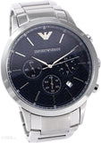 Emporio Armani Renato Chronograph Blue Dial Silver Steel Strap Watch For Men - AR2486 Buy Now By Emporio Armani