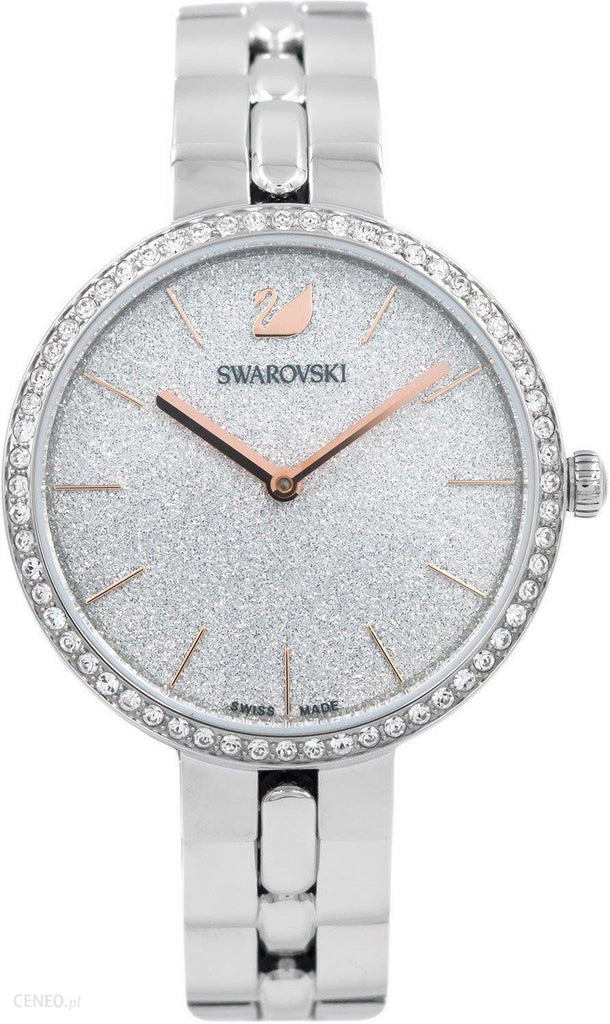 Swarovski Cosmopolitan Diamond Powder Silver Dial Silver Steel Strap Watch for Women - 5517807 Buy Now By Swarovski