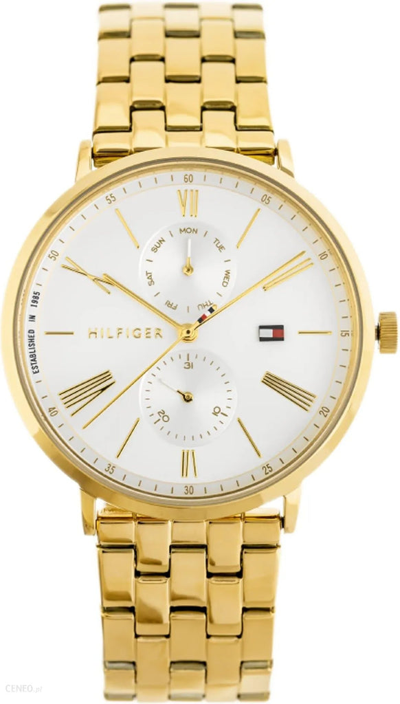 Tommy Hilfiger Jenna Quartz White Dial Gold Steel Strap Watch for Women - 1782069 Buy Now By Tommy Hilfiger