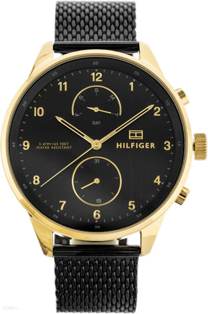 Tommy Hilfiger Chase Quartz Black Dial Black Mesh Bracelet Watch for Men - 1791580 Buy Now By Tommy Hilfiger