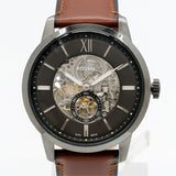 Fossil Townsman Automatic Skeleton Black Dial Brown Leather Strap Watch for Men - ME3181 Buy Now By Fossil