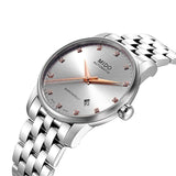 Mido Baroncelli III Automatic Silver Dial Silver Steel Strap Watch For Men - M8600.4.67.1 Buy Now By Mido