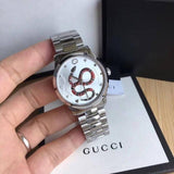 Gucci G Timeless Silver Dial Silver Steel Strap Watch For Women - YA1264076 Buy Now By Gucci
