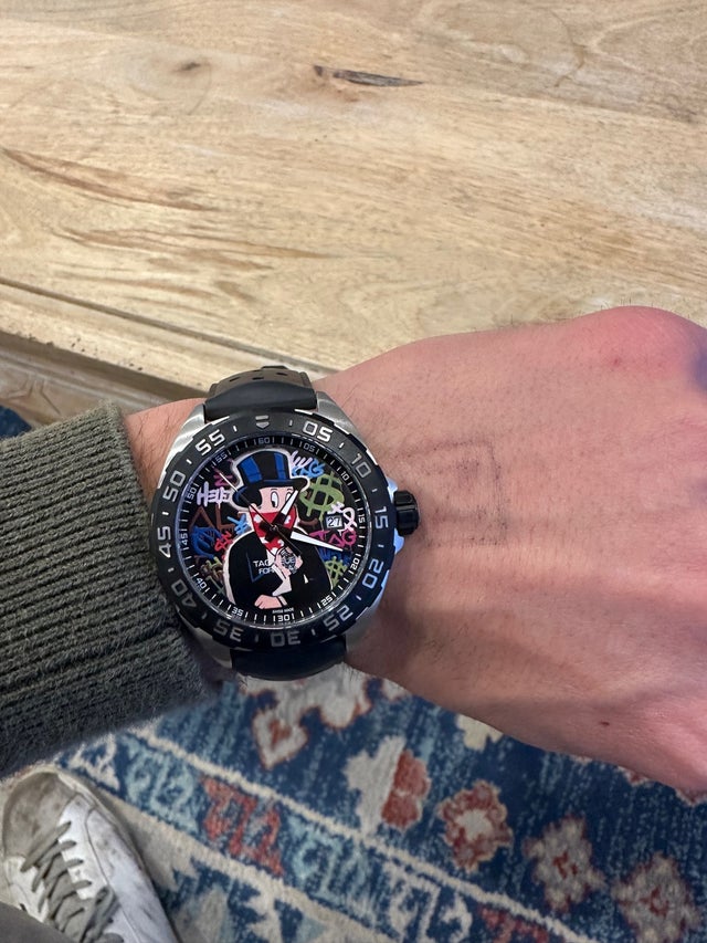 Tag Heuer Formula 1 Alec Monopoly Special Edition Black Rubber Strap Watch for Men - WAZ1117.FT8023 Buy Now By Tag Heuer