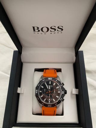 Hugo Boss Energy Chronograph Quartz Black Dial Orange Rubber Strap Watch For Men - 1513970 Buy Now By Hugo Boss