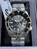 Seiko 5 Sports GMT US Special Edition Automatic Grey Dial Silver Steel Strap Watch For Men - SSK021K1 Buy Now By Seiko