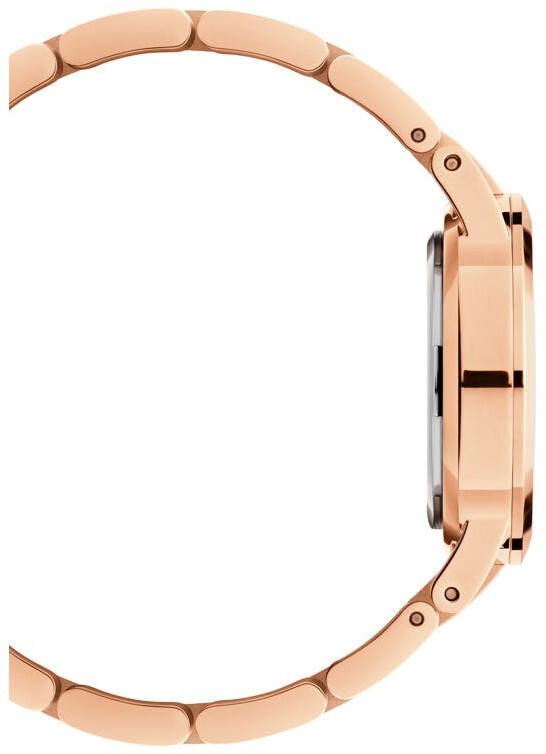 Daniel Wellington Iconic Link Black Dial Rose Gold Steel Strap Watch for Women - DW00100210 Buy Now By Daniel Wellington