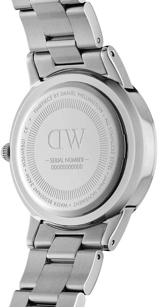 Daniel Wellington Iconic Link White Dial Silver Steel Strap Watch For Women - DW00100207 Buy Now By Daniel Wellington