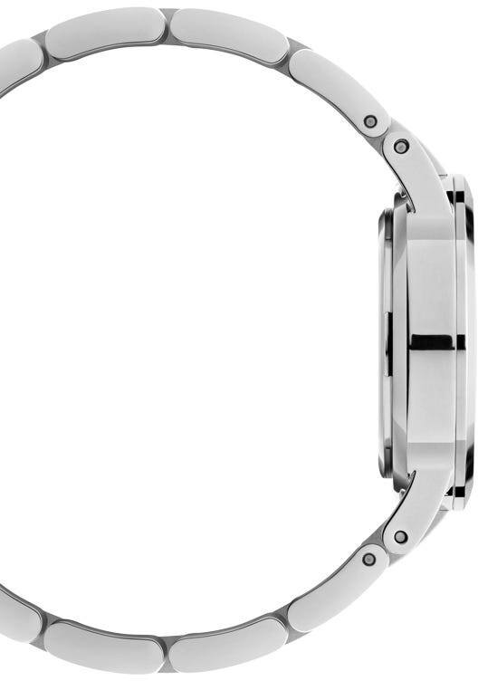 Daniel Wellington Iconic Link Black Dial Silver Steel Strap Watch For Women - DW00100208 Buy Now By Daniel Wellington