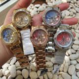 Guess Confetti Diamonds Silver Dial Silver Steel Strap Watch for Women - W0774L7 Buy Now By Guess