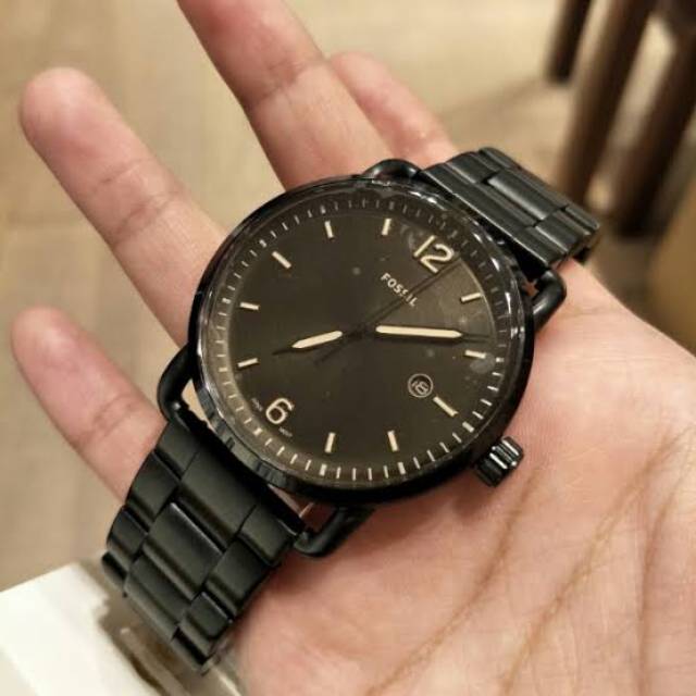 Fossil The Commuter Brown Dial Black Steel Strap Watch for Men - FS5277 Buy Now By Fossil