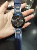 Guess Velocity Blue Dial Blue Rubber Strap Watch for Men - W0599G2 Buy Now By Guess