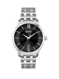 Hugo Boss Officer Black Dial Silver Steel Strap Watch for Men - 1513614 Buy Now By Hugo Boss