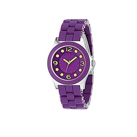 Marc Jacobs Pelly Purple Dial Purple Silicone Strap Watch for Women - MBM2505 Buy Now By Marc Jacobs