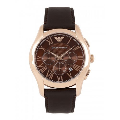 Emporio Armani Chronograph Brown Dial Brown Leather Strap Watch For Men - AR1701 Buy Now By Emporio Armani