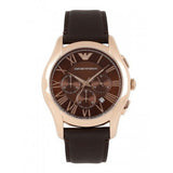 Emporio Armani Chronograph Brown Dial Brown Leather Strap Watch For Men - AR1701 Buy Now By Emporio Armani