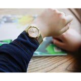 Calvin Klein Minimal Silver Dial Gold Mesh Bracelet Watch for Women - K3M22526 Buy Now By Calvin Klein