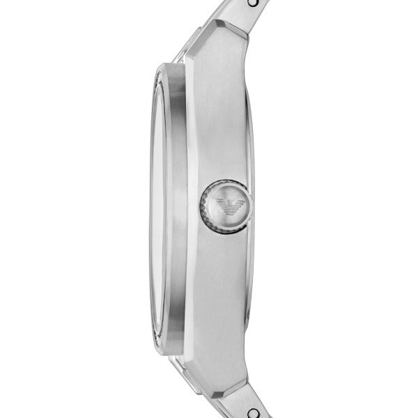 Emporio Armani Federica Three-Hand Date Blue Dial Silver Steel Strap Watch For Women - AR11593 Buy Now By Emporio Armani