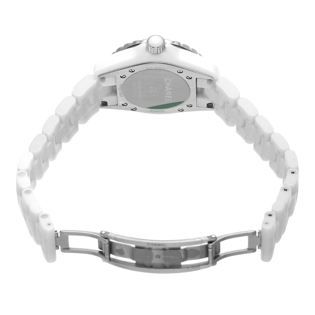 Chanel J12 Quartz Diamonds Pink Dial White Steel Strap Watch for Women - J12 H5513 Buy Now By Chanel