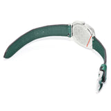 Gucci Grip Quartz Silver Dial Green Leather Strap Watch For Women - YA157404 Buy Now By Gucci