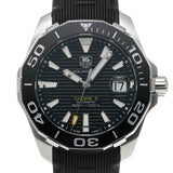 Tag Heuer Aquaracer Calibre 5 Automatic Black Dial Black Rubber Strap Watch for Men - WAY211A.FT6151 Buy Now By Tag Heuer